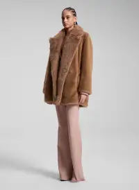 Nina Faux Fur Coat(Gobi Tan,XS)
