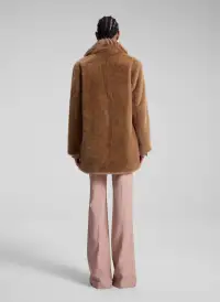 Nina Faux Fur Coat(Gobi Tan,XS)