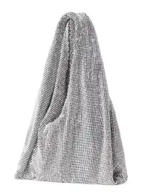 Paige Rhinestone Chain Mesh Bag(Silver,OS)