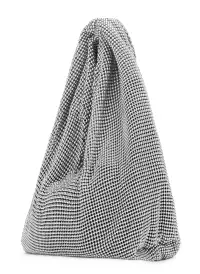 Paige Metal Chain Mesh Bag(Silver,OS)