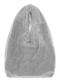 Paige Metal Chain Mesh Bag(Silver,OS)