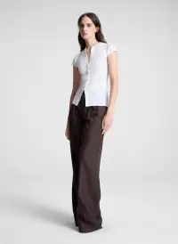 Parker Fine Cotton Cardigan(Bright White,XS)