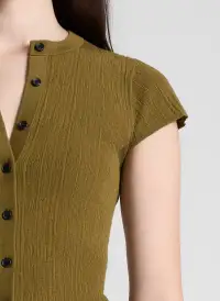 Parker Fine Cotton Cardigan(Hazel,XS)
