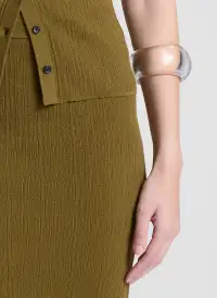 Lexi Fine Cotton Knit Midi Skirt(Hazel,XS)