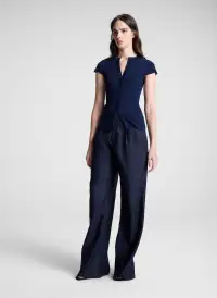 Parker Fine Cotton Cardigan(Navy,XS)