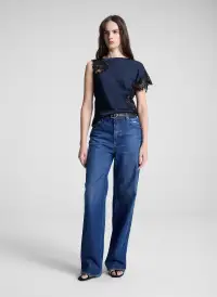The 747 Relaxed Wide Jean(Dark Classic Blue,24)
