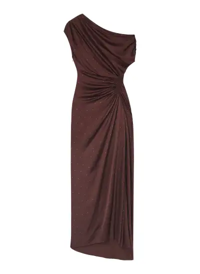 Penny Embellished Satin Maxi Dress(Ganache,00)