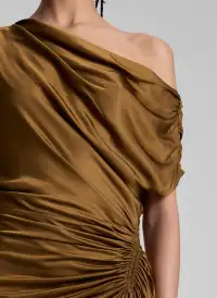 Penny Satin Maxi Dress(Mocha,00)