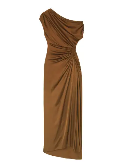 Penny Satin Maxi Dress(Mocha,00)