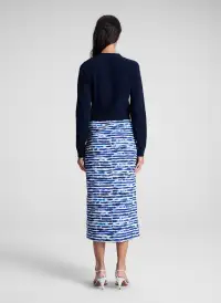 Elise Cotton Boucle Cardigan(Midnight,XS)