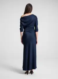 Piper Satin Dress(Dark Sapphire,00)