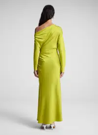 Piper Satin Dress(Green Amber,00)