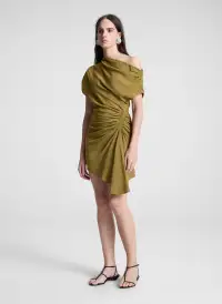 Poppy Linen Mini Dress(Hazel,00)