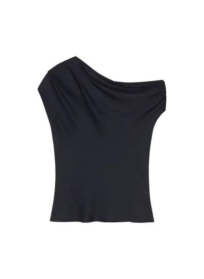 Poppy Satin Top(Dark Sapphire,00)