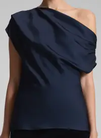 Poppy Satin Top(Dark Sapphire,00)