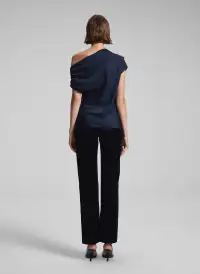Poppy Satin Top(Dark Sapphire,00)