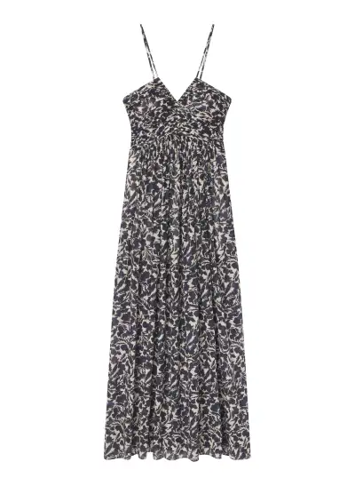Romy Cotton Maxi Dress(Navy/Cream,00)