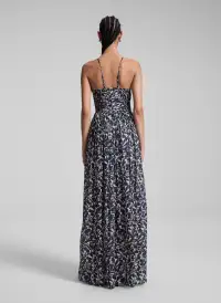 Romy Cotton Maxi Dress(Navy/Cream,00)