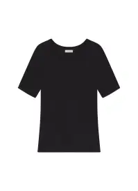 Rory Rib Tee(Black,XS)