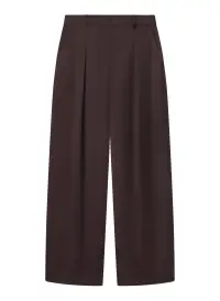 Ryder Satin Wide Leg Pant(Chocolate Plum,00)