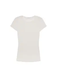 Sam Fine Cotton Knit Top(Bright White,XS)