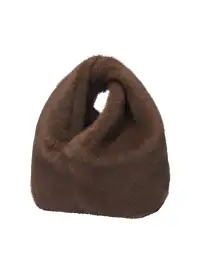 Simone Faux Fur Bag(Brown,OS)