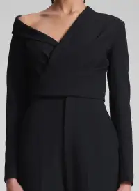 Skyla Asymmetric Jumpsuit(Black,00)