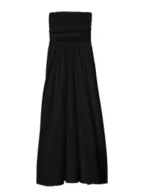 Tate Strapless Midi Dress(Black,00)