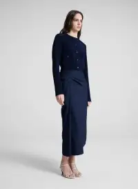 Tessa Midi Skirt(Deep Navy,00)