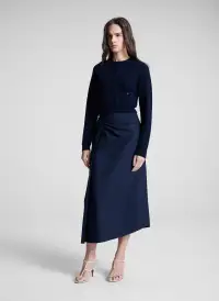 Tessa Midi Skirt(Deep Navy,00)