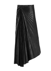 Tracy Textured Vegan Leather Skirt(Black,00)