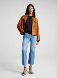 Ty Leather Jacket(Whiskey,XS)