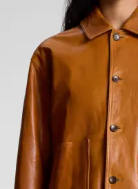 Ty Leather Jacket(Whiskey,XS)