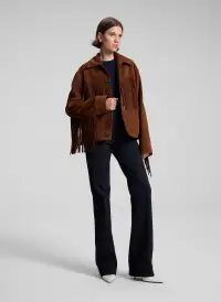 Wren Suede Fringe Jacket(Timberglaze,XS)