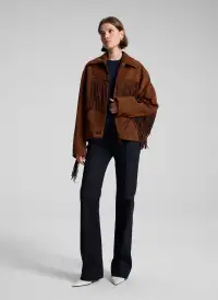 Wren Suede Fringe Jacket(Timberglaze,XS)