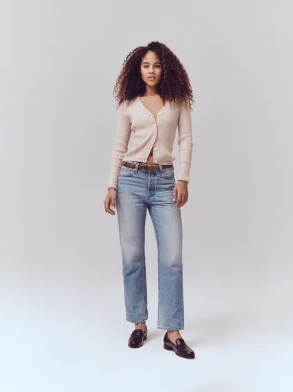 Bev Relaxed Jean(Vintage Light Indigo,24)