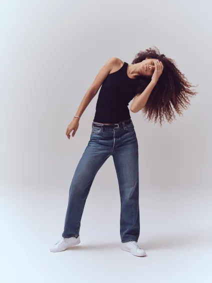 Bev Relaxed Jean(Vintage Dark Indigo,24)