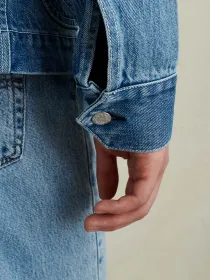 Work Jacket in Vintage Wash Denim(Vintage Wash,XS)