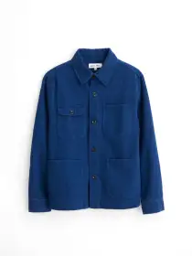 Garment Dyed Work Jacket in Recycled Denim