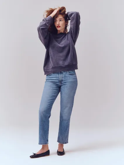Amber Mid Rise Slim Jean(Vintage Light Indigo,24)