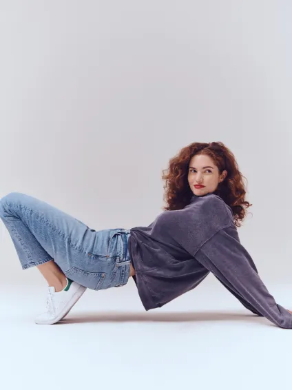Amber Mid Rise Slim Jean(Vintage Light Indigo,24)