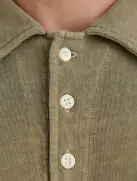 Vintage Wash Polo(Bay Leaf,XS)