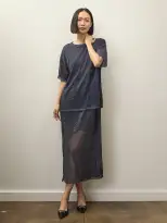 Becky Malinsky x Alex Mill Helen Tee(Navy,XS)