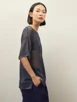 Becky Malinsky x Alex Mill Helen Tee(Navy,XS)