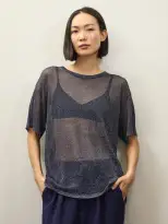 Becky Malinsky x Alex Mill Helen Tee(Navy,XS)