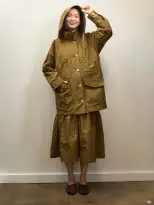 Becky Malinsky x Alex Mill Claes Anorak in Taffeta(Khaki,XS)