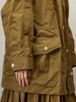 Becky Malinsky x Alex Mill Claes Anorak in Taffeta(Khaki,XS)
