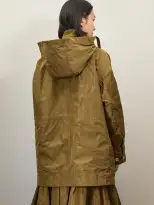 Becky Malinsky x Alex Mill Claes Anorak in Taffeta(Khaki,XS)