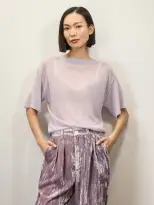 Becky Malinsky x Alex Mill Helen Tee(Lilac,XS)