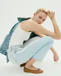 Jane Mid Rise Straight Jean(Nara Wash,24)